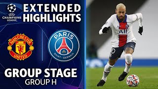 Manchester United vs Paris SaintGermain Extended Highlights  UCL on CBS Sports [upl. by Telfer]