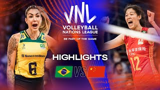 🇧🇷 BRA vs 🇨🇳 CHN  Highlights Quarter Finals  Womens VNL 2023 [upl. by Iot131]