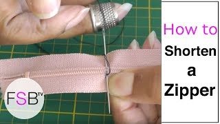 How to Shorten a Zipper [upl. by Aenat]