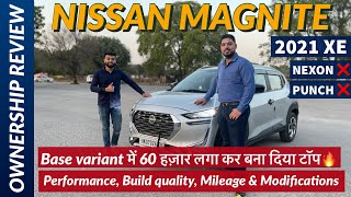 Nissan MAGNITE OWNERSHIP review XE Base to top model in ₹60000 Modifications 🔥Auto Journal India [upl. by Annaeirb]