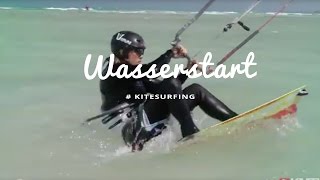 Wasserstart beim Kiten  Tipps zum Kitesurfen lernen by kitereisentv [upl. by Eiddal939]