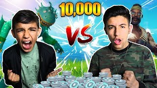 Fortnite 1v1 Against 10 Year Old Little Brother For 10000 VBUCKS Rage [upl. by Ycniuqed711]