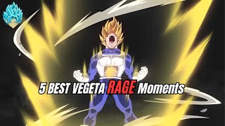 Top 5 Best Vegeta Rage Moments  Dragon Ball Z DBZ DBZ KAI DBS [upl. by Iran27]