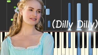 Lavenders blue Dilly Dilly  Cinderella 2015  Piano Tutorial Synthesia [upl. by Ikuy]