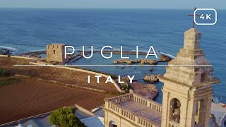 Drone footage of Puglia Italy Polignano a Mare Alberobello and Monopoli 🇮🇹 [upl. by Susy]