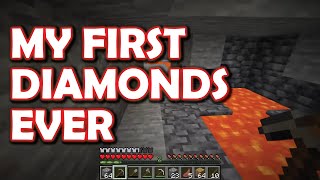 MINECRAFT FIRST PLAYTHROUGH First time seeing diamonds in Minecraft ZXMany Minecraft playthrough [upl. by Russia111]