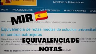 EQUIVALENCIA NOTAS🗂️ MIR examenmir [upl. by Lebyram765]