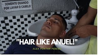 Alex Poatan Pereira I Hair like Anuel [upl. by Ydnarb]