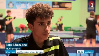 Ilan Khezzane espoir du Ping  Reportage France 3 Bretagne [upl. by Gibun]