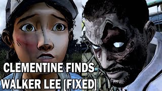 Walking Dead  Clementine finds Walker Lee Model Swap Fixed [upl. by Servais]