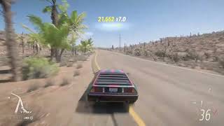 Forza Horizon 5 Delorean DMC 12 is one of the best for building skill points and car mastery points [upl. by Ddal]