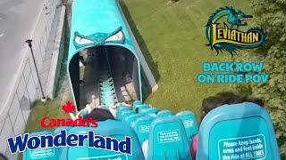 Leviathan Back Row On Ride POV  Canadas Wonderland [upl. by Aiht408]