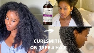 Curlsmith Bond Curl HONEST review TYPE 4 HAIR [upl. by Nnewg393]