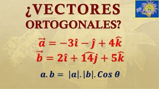 Cómo determinar si dos VECTORES en el ESPACIO  i j k son ORTOGONALES  Juliana la Profe [upl. by Twila]