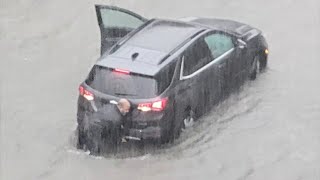 Brooklyn flooded by a halffoot of rain [upl. by Cowden279]