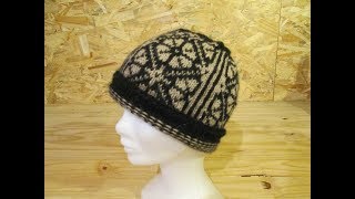 Tuto tricot bonnet jacquard pour femme [upl. by Pauwles]