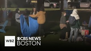 Tufts protesters take down encampment [upl. by Enimaj]