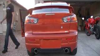 2009 lancer ralliart ultimate racing exhaust [upl. by Hadley]