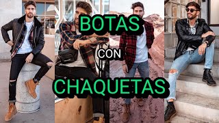 60 Outfits con Botas y Chaquetas para Hombres Estilo Versátil y Sofisticado [upl. by Ayhay]