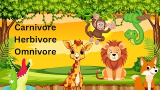 Carnivore herbivore omnivore Animals [upl. by Yehtomit]