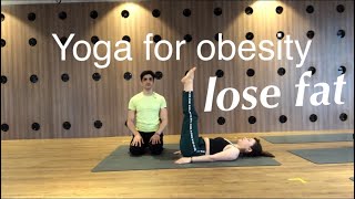 Yoga for obesity  weight lose yoga with Master Ajay Verma [upl. by Amorete132]