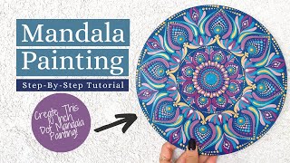 Dot Mandala Painting Tutorial  Dot Art  Tutorial For Beginners [upl. by Akimaj818]