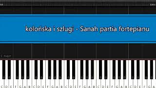 kolońska i szlugi do snu  Sanah  partia fortepianu  tutorial by Paul Raksa [upl. by Whit501]