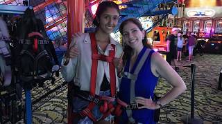 Andretti Indoor Zip Line in Orlando Florida [upl. by Rumit]