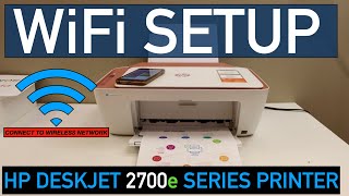 HP DeskJet 2700e WiFi Setup [upl. by Selima42]