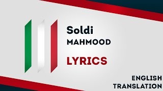 Italy Eurovision 2019 Soldi  Mahmood Lyrics Inc English translation 🇮🇹 [upl. by Lienad]