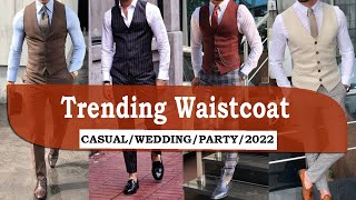 10 Latest Outfit Waistcoat How to Style Waistcoat Wedding Formal  Party  Men Fashions [upl. by Aliehc]