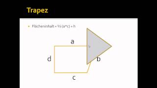 Flächeninhalt von einem Trapez berechnen [upl. by Ahtamat]