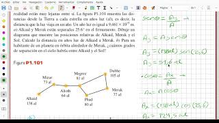 Física Universitaria  Problema de Desafío 1101  Distancia entre dos estrellas de la Osa Mayor [upl. by Illac]