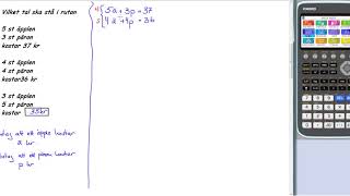 Matematik 5000 matematik 2b Kapitel 1 Uppgift 1455 algebraisk lösning [upl. by Ytisahcal]