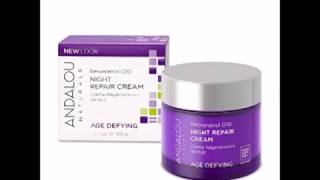 Andalou Naturals Resveratrol Q10 Night Repair Cream 1 7 Ounce [upl. by Ahtoelc]