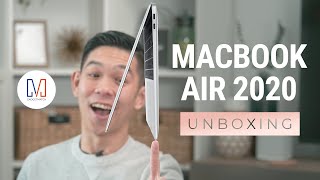 2020 MacBook Air UNBOXING and Handson [upl. by Ecirum]