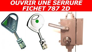 TUTO ouverture dune serrure fichet 787 2D [upl. by Kimmel]