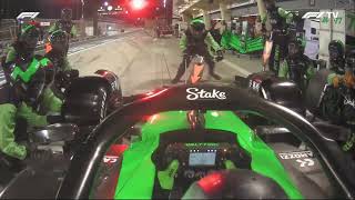 Bottas Pit Stop 2024 Bahrain Grand Prix [upl. by Zebapda]