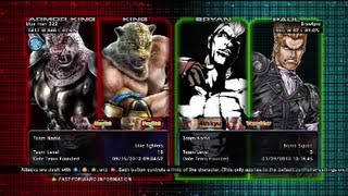 Tekken Tag Tournament 2  blue man 322  King X Armor King  VS Brawlpro  Bryan X Paul [upl. by Airbmac]