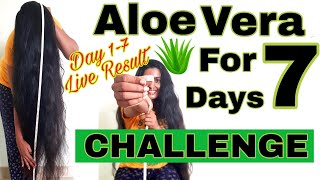 Aloe Vera for 7 days Challenge Hair Care ChallengeAloe vera for HairFast Hair GrowthMalayalam [upl. by Suqram]