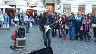 Serin playing Pink Floyd outside Pantheon Roma Italy great stuff [upl. by Nana]