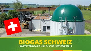 Biogasanlage Schweiz Biogas aus Festmist und Grüngut [upl. by Nossyla227]