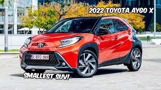 2022 Toyota Aygo X in Chili Red Interior Exterior amp Drive The Smallest SUV [upl. by Neral]