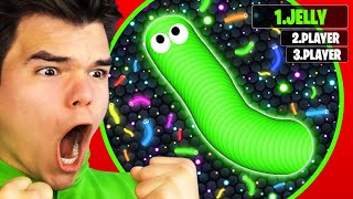 I BECAME THE LARGEST SNAKE In SLITHERIO World Record [upl. by Prudence403]