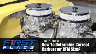 How to Determine the Best Carburetor CFM Size to match your build [upl. by Ahs]