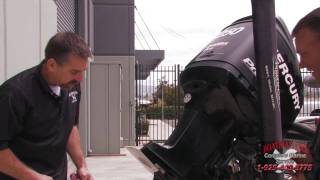 How to Check a Mercury Marine Optimax 250 Pro XS Lower Unit [upl. by Arodasi]