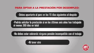 UGT te informa de tus derechos trámites para cobrar la prestación por desempleo [upl. by Airak]