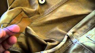 Carhartt repair TIMS SEWING VIDEO [upl. by Annovoj]