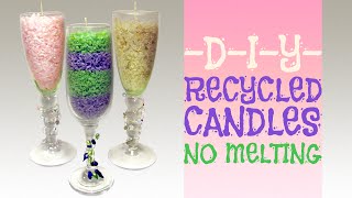 How To Recycle Your Old Candles No Melting [upl. by Namialus]