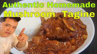 Authentic Homemade Mushroom Tagine [upl. by Nylorac]